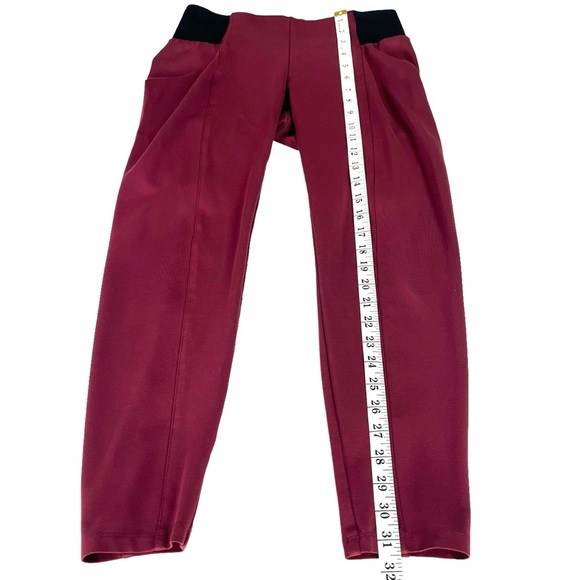 A Pea in the Pod Maroon Maternity Ponte Leggings Womens Size M - Picture 8 of 8